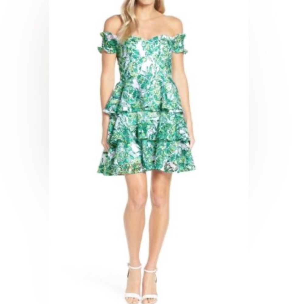 Lilly Pulitzer Cicely Off the Shoulder Mini Dress